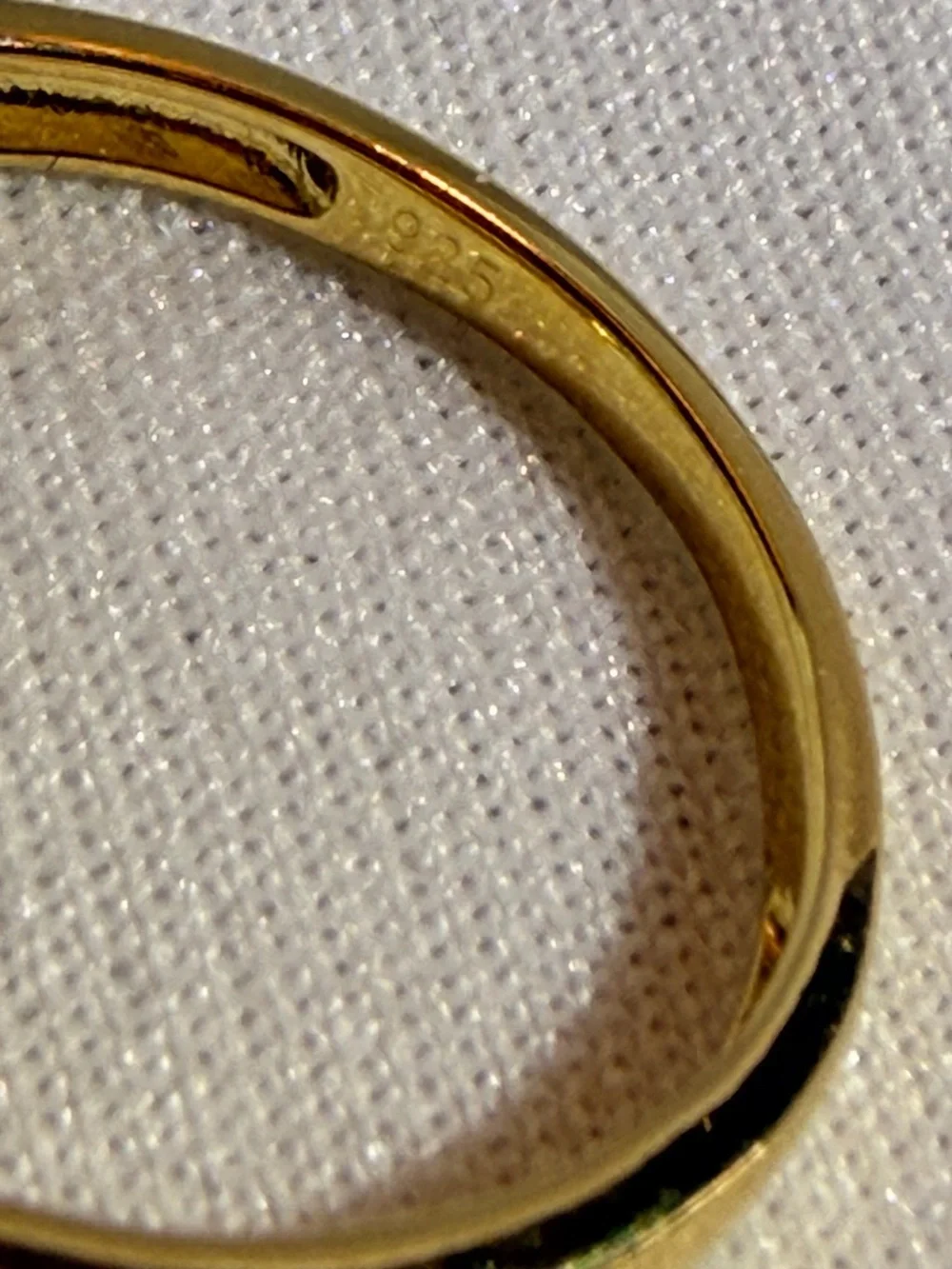 14K Gold Over Sterling Silver 0.070 CTW Diamond Cluster Ring Sz 7 Two-Tone